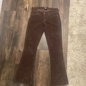 Lucky brand Charlie baby boot brown corduroy flared jeans